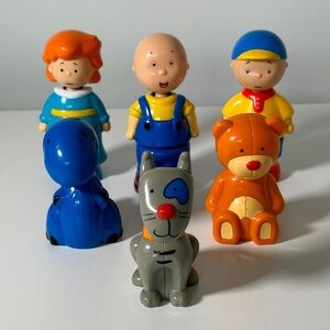 Caillou and Friends Pop Apart Interchangeable Play Figures Set of 6 (33Y)